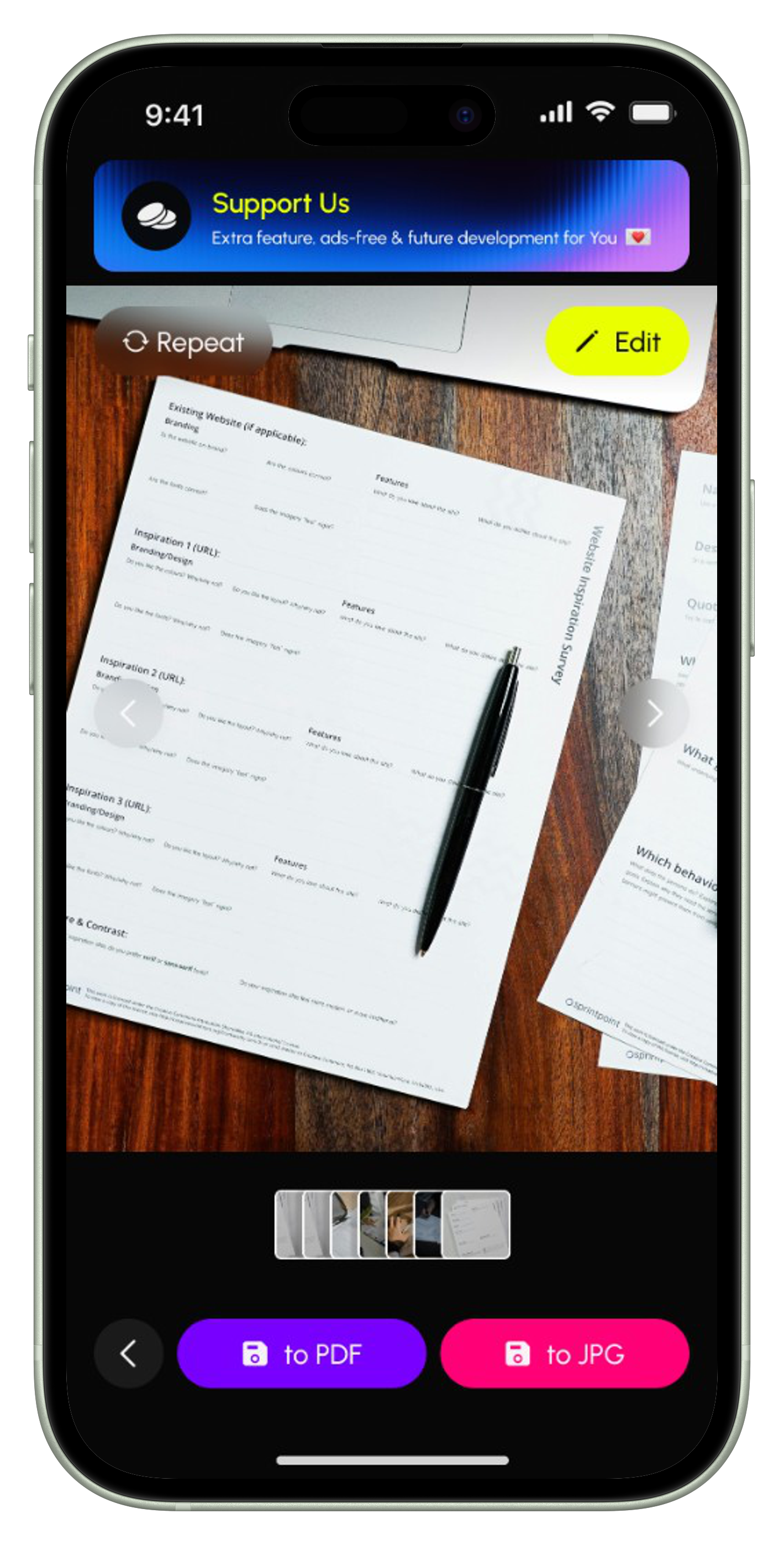 ScannerOFF app preview